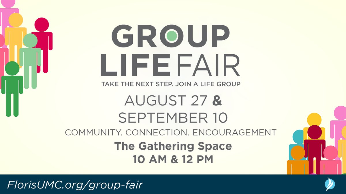 FlorisUMC's tweet photo. Find community, connection and encouragement. Increase your understanding of the Christian life through a Life Group. Stop by the Gathering Space after services to talk to group leaders or learn more online.
https://t.co/echJnQHsKp https://t.co/4n4DONhMzE