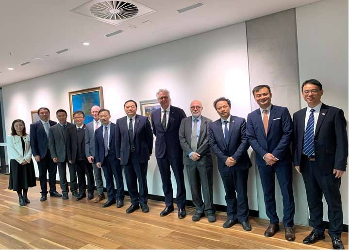 SydneyUniWorld's tweet photo. We are pleased to welcome the delegation from the University of Science and Technology of China (USTC), led by President Bao, to our University. https://t.co/tfFsMeapMD