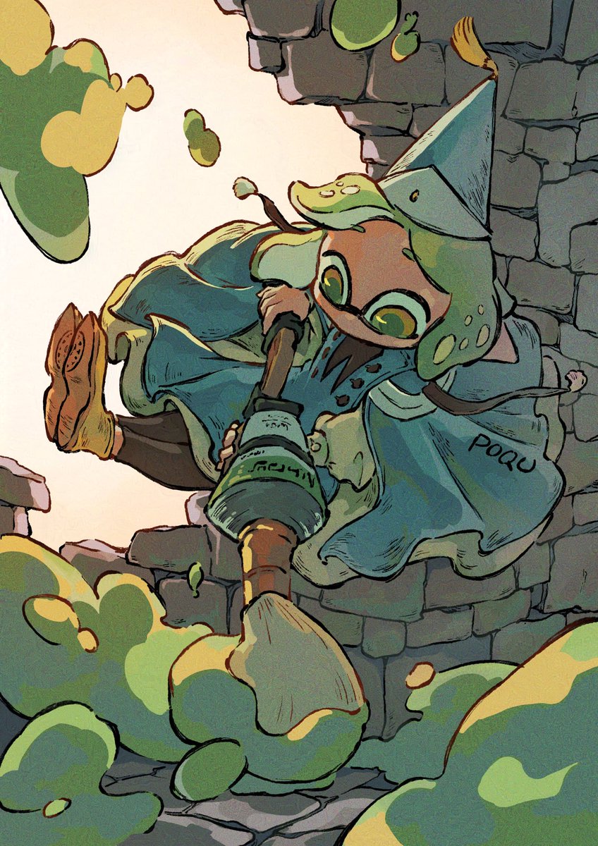 poqu_a_doodle's tweet photo. coco! (splatoon x witch hat atelier) https://t.co/XRinPwx2Np