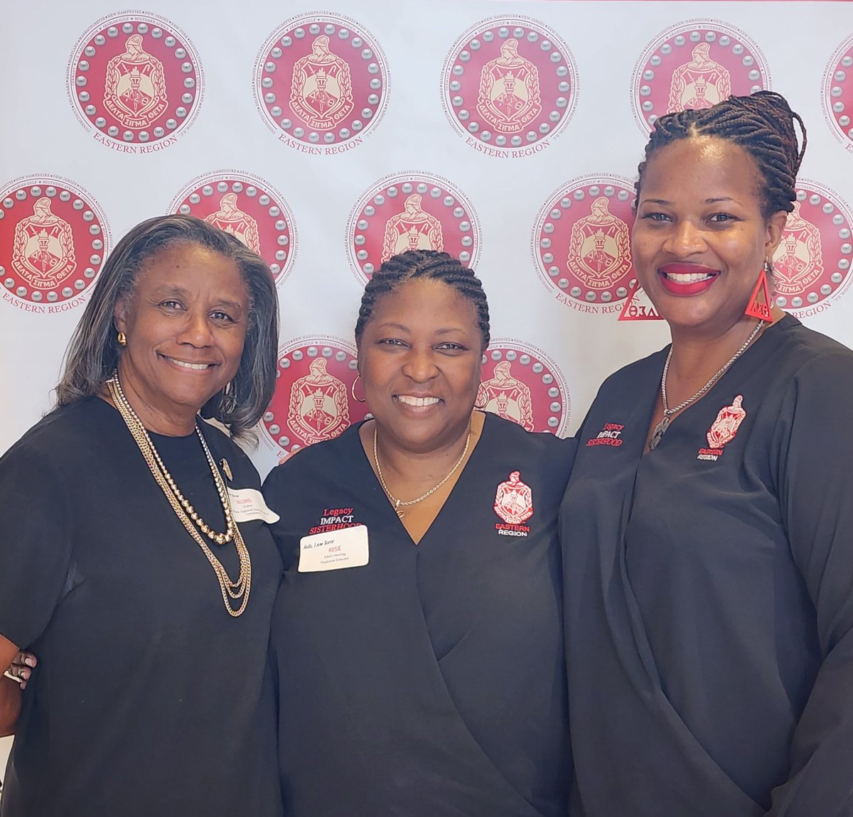 dsthartford's tweet image. Hartford Alumnae chapter members (Deloris Johnson Drakes and Veronica T. DeLandro), pictured with the Eastern Regional Director, Soror Rosie Allen-Herring, at the Eastern Region&apos;s Leadership Team Retreat held at Rowan University.#HartfordAlumnae
#EducationalDevelopment 
#DST1913