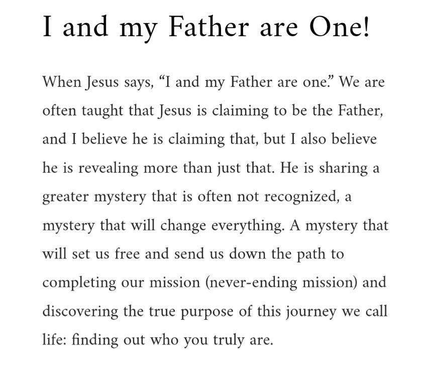 PosadasFabian1's tweet image. #IandmyFatherAreOne #Christinyou #thethirdAdam #whoAreYou

bit.ly/47LANjQ

Excerpt: