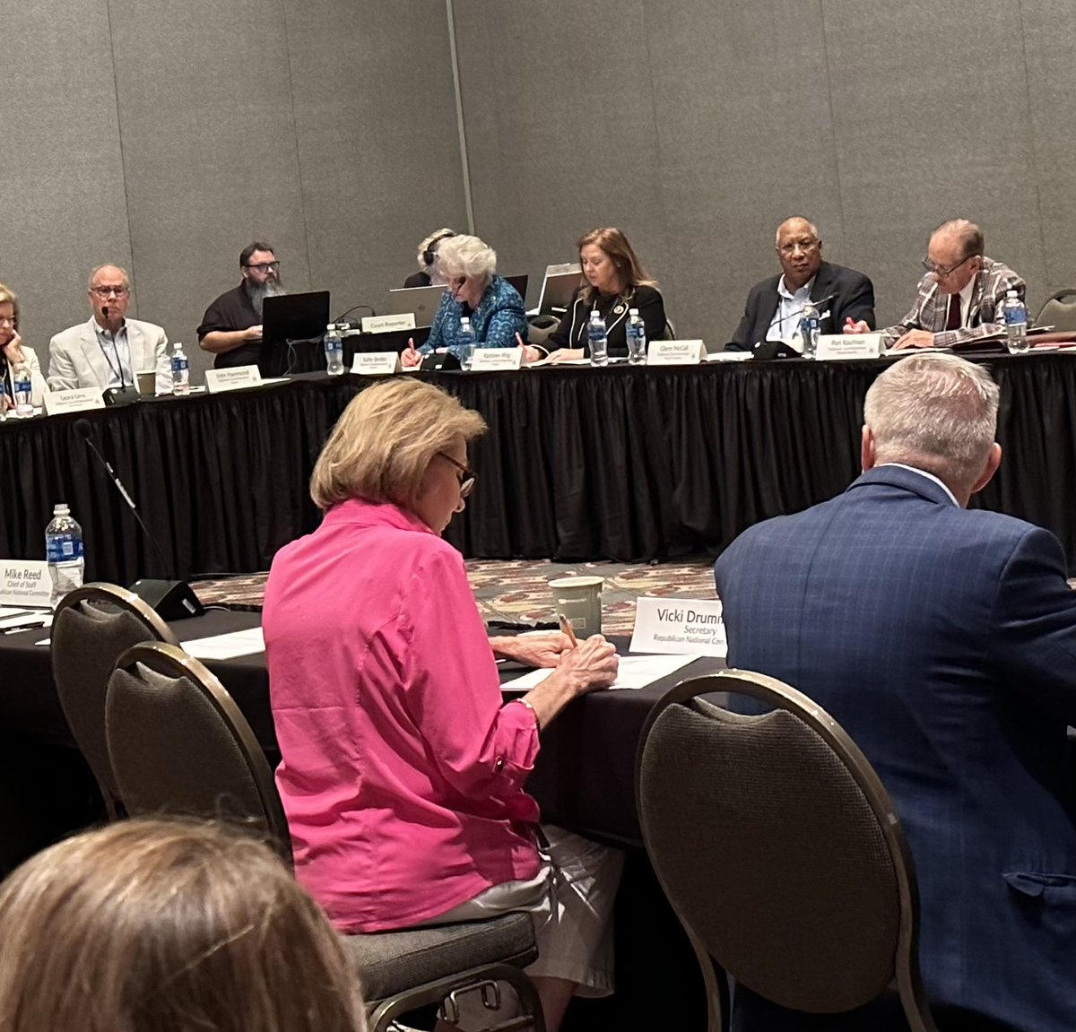 ALGOP's tweet photo. Just a look behind the scenes at the RNC Summer meeting of #TeamALGOP hard at work. https://t.co/XeSTXDpyRf