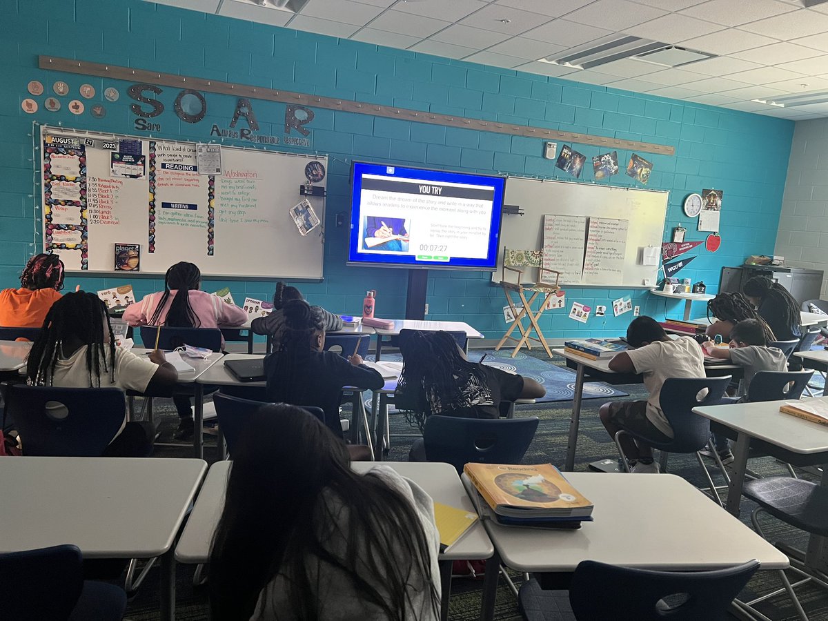 Wilson_FLE's tweet photo. Building our stamina during writing workshop! They were surprised of themselves with how much they actually wrote today ❤️. #writers #workshop @Bjackson_FLE @misshayward_usc @Davis_FLE @ForestLakeEagle https://t.co/mytjz64C7p