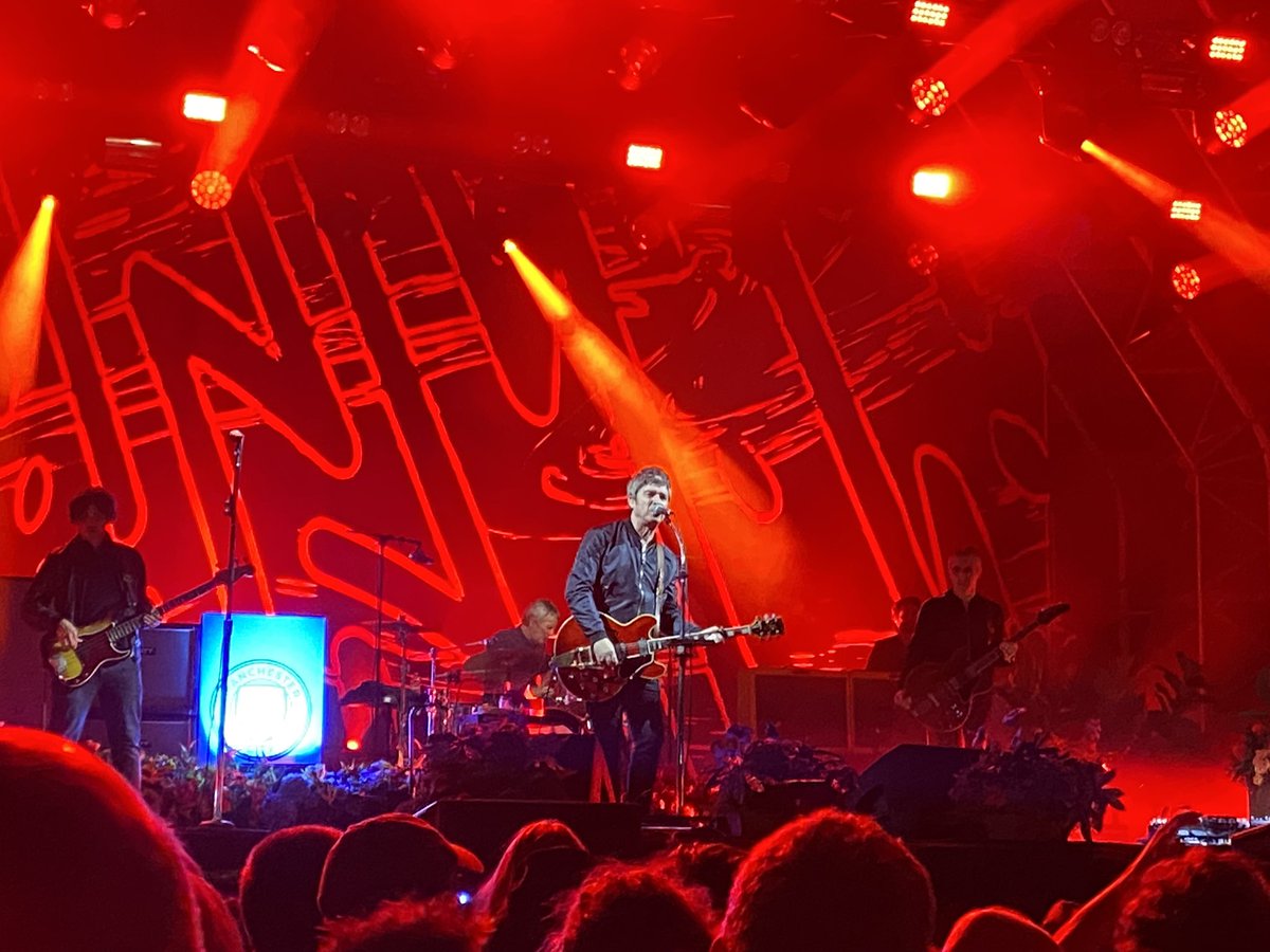 lorraine_warren's tweet photo. The last time I saw @NoelGallagher was 27 years and 13 days ago when he was part of Oasis at Knebworth and tonight I saw him with his High Flying Birds in Taunton. Smaller crowd meant I was much closer but he can definitely pull it out the bag when performing - loved it! https://t.co/pcDVmhZAGQ