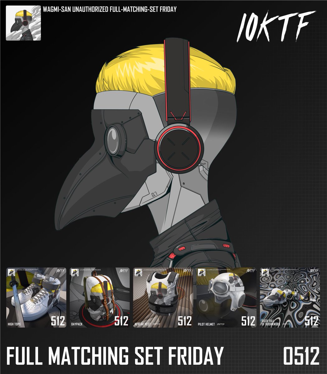 It's Friday! Full Matching Set Friday!
<a href="/10KTFshop/">Wagmi-san</a>