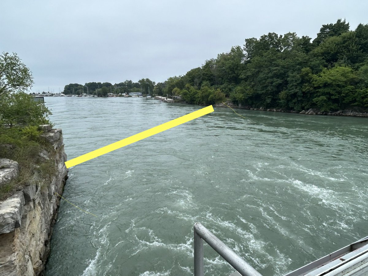 As vessel operators you must know where you can go legally and safely. This view is from Heywood Generation Station looking down the Port Dalhousie channel. It is illegal under the VORR and unsafe to cross the point marked. Be safe and stay away from the area. #safeboating
