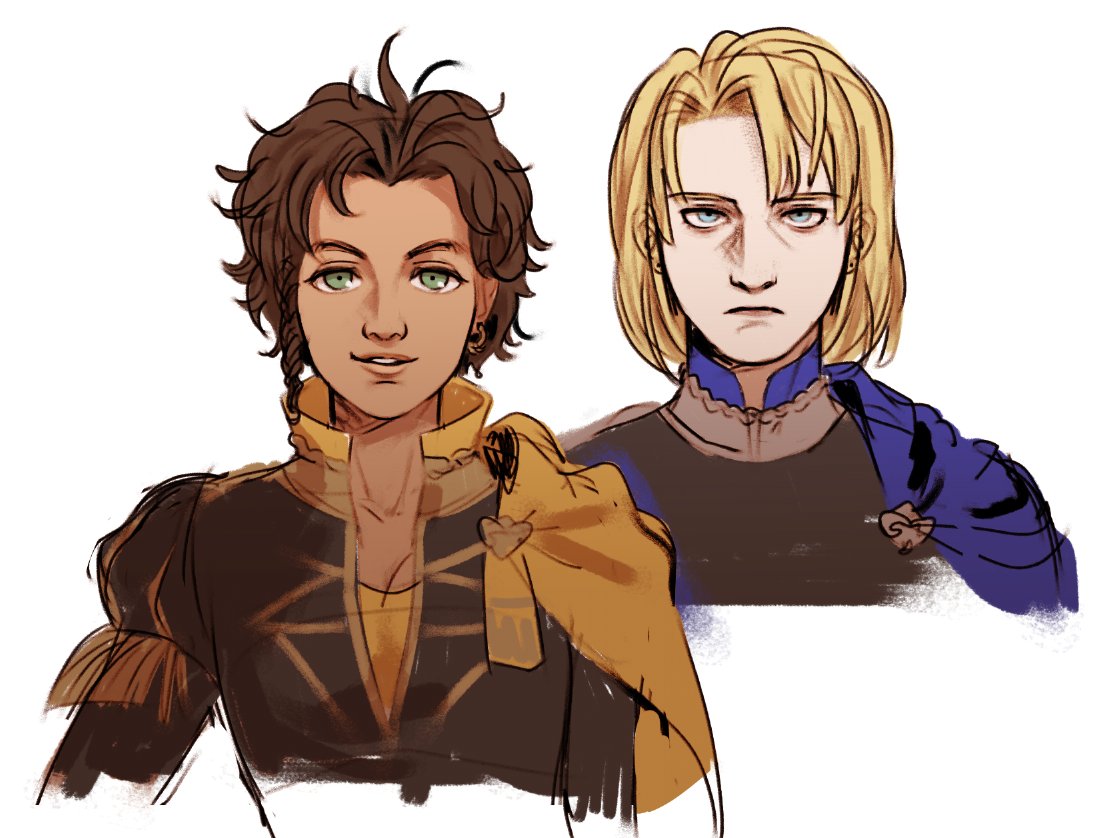 クロード・フォン・リーガン ,ディミトリ・アレクサンドル・ブレーダッド 「do not ask me how i'm doing rn bro」|hoes in yharnam 🔜 AB 145のイラスト