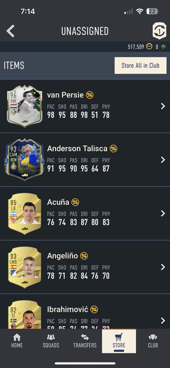 nickcam7's tweet photo. @NickRTFM listening on my phone to you say RVP is goated, went to buy him and got him in 81+ 11 pack. Mic Theory? https://t.co/lSN7gx0EBH