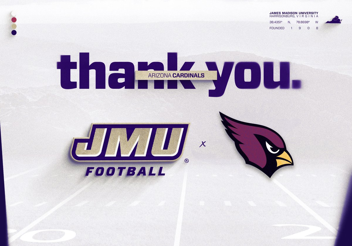 Thanks to the @AZCardinals for checking in with the Dukes today at practice. #GoDukes