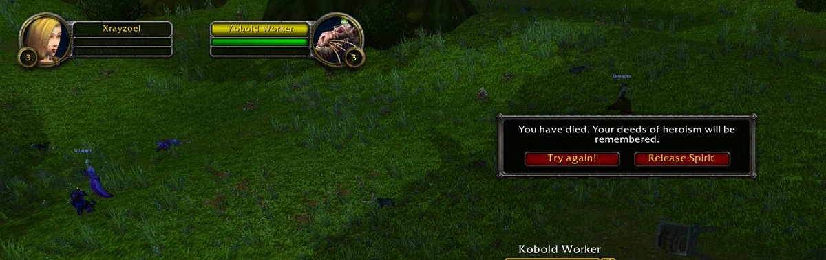 was a good experience, thanks... ( died lv3) #WoWClassic
