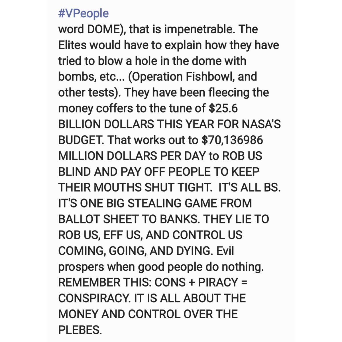 VPeopleRevolt's tweet photo. #VPeopleArticle 4
#WhyGlobe #GlobeEarth #FlatEarth
#Globe #Flat #Nasa #EarthRealm #کره_زمین #زمین_تخت #ConspiracyTheory #VPeople #TheVPeople #TheAntiilluminati https://t.co/OLWDQtHf9H
