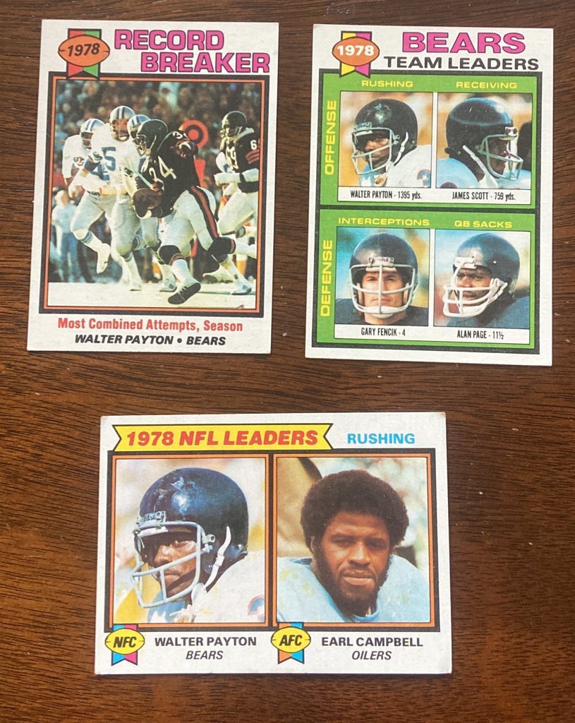 tapintomac's tweet photo. @card_therapist $10 pwe Walter Payton/Campbell rc lot https://t.co/OuXbOcvRi1