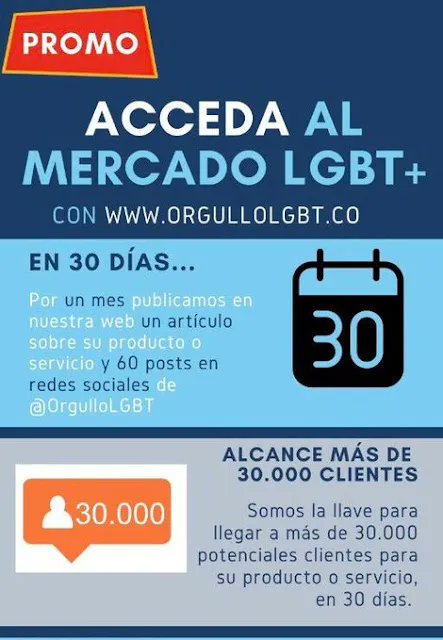 OrgulloLGBT's tweet photo. EN 30 DÍAS...ALCANZA MÁS DE 30.000 CLIENTES POR SÓLO $450 MIL PESOS https://t.co/ny2Z9fekLy https://t.co/69ToqxGp8c