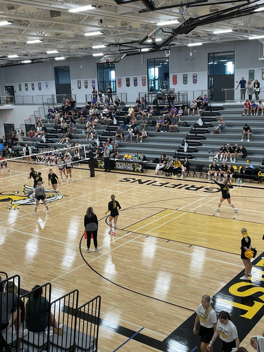 <a href="/GretnaEastVB/">GretnaEastVB</a> JV team moves to 1-0 on the year! #GoGriffs