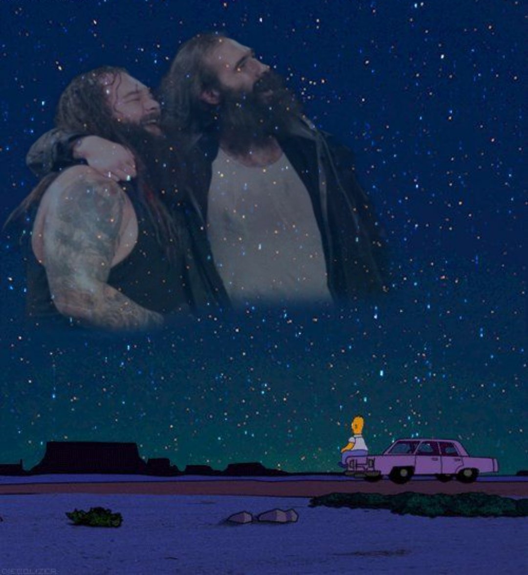 Como no va a estar bonito el cielo si allá arriba están Bray Wyatt y Luke Harper 🥹🥹🥹🥹