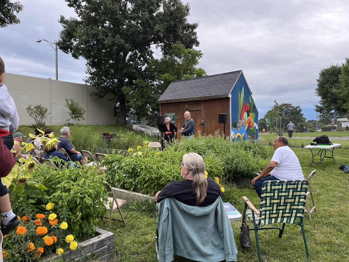 Congratulations to Kevin Derida and Misael Alicea (students from Jacob Hiatt) who designed the logo for the Community Teaching Garden.  Each student was recognized this evening. Thank you Kate Egnaczak for sparking the flames of authentic community engagement and making. @OCPLwps