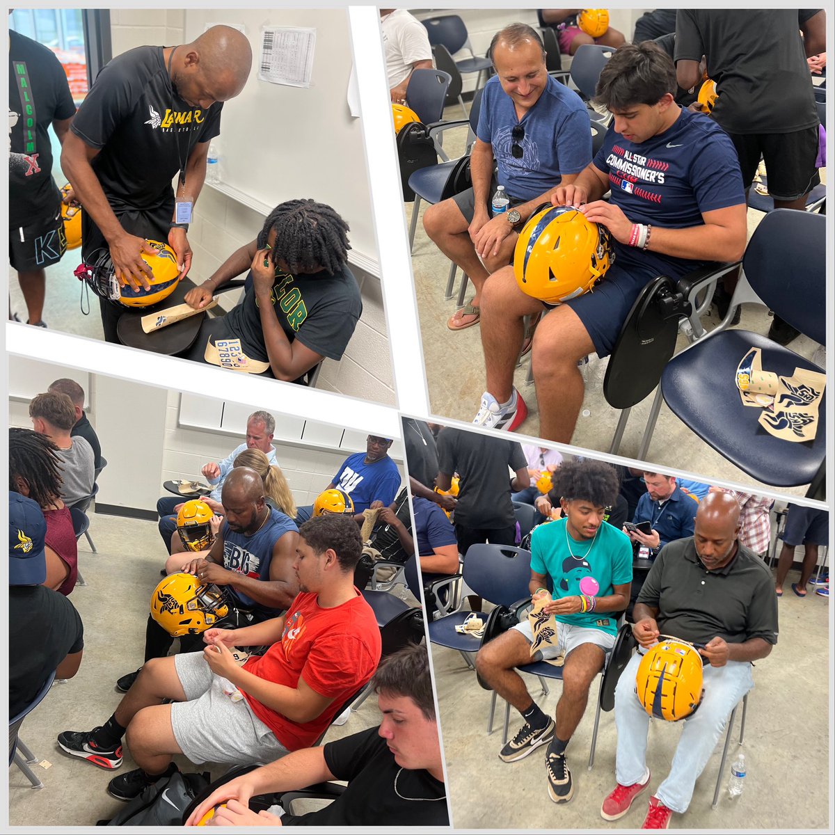 CoachSkinz's tweet photo. Had a blast on the North Side with our 1st Annual Decals w/ Dads and Mentors! 
Standing room only, so excited to see so many people supporting the VIKES!

#WTD
#BET https://t.co/WYQJcH0fc1