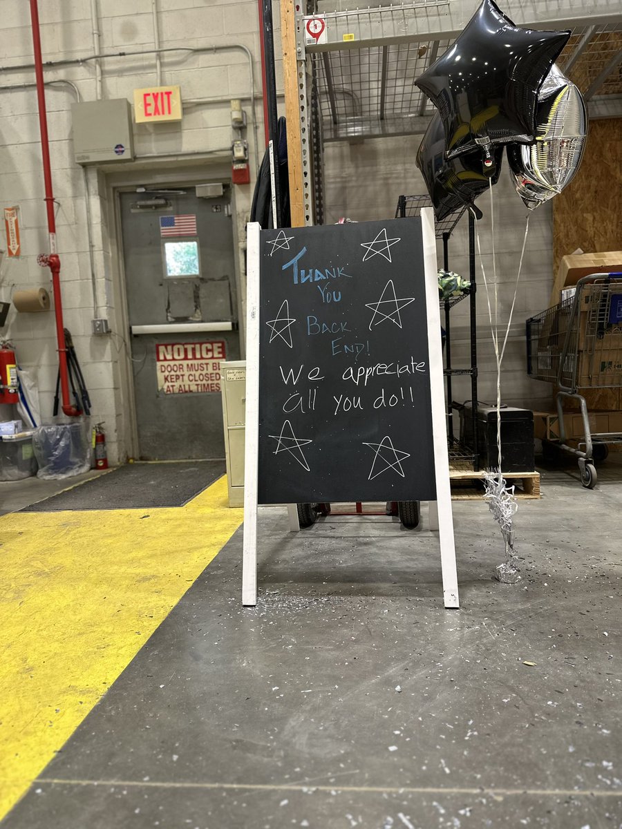 Back end appreciation week!! We wouldn’t be half the store we are with out the amazing support of the back end team!! Thank you all for what you do!! <a href="/charlesatlowes/">charlesatlowes</a> <a href="/ASM2614ShawnW/">ASM2614 Shawn</a> @AlexStempovschi