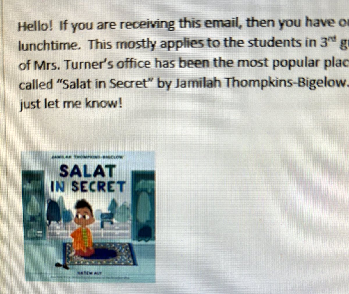 So proud of <a href="/WBE_ELL/">WBE ELL</a> and what she does to honor our students’ identities. She introduced “Salat in Secret” to teachers and offered to talk with classes about why their classmate being mats and leave the room. #cpsinspire <a href="/WestBlvdElem/">West Boulevard Elem</a> @jtbigelow #wbehere