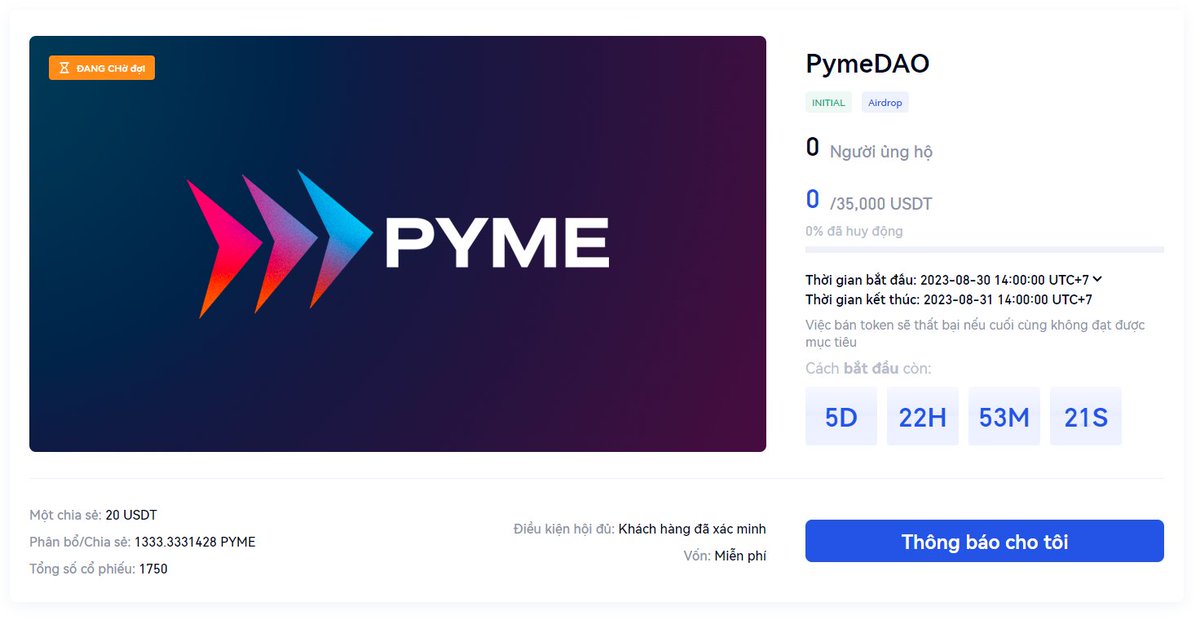 chnglover6's tweet photo. Finally the most awaiting moment from @PymeDAO has come 
@PymeDAO token is going to list on gate_io exchange which is tier 1 exchange and in top 10 
Congratulations team @PymeDAO and all their community

The countdown has started oy 6 days remaining to start trading
#PymeLaunch https://t.co/wqC6527lae