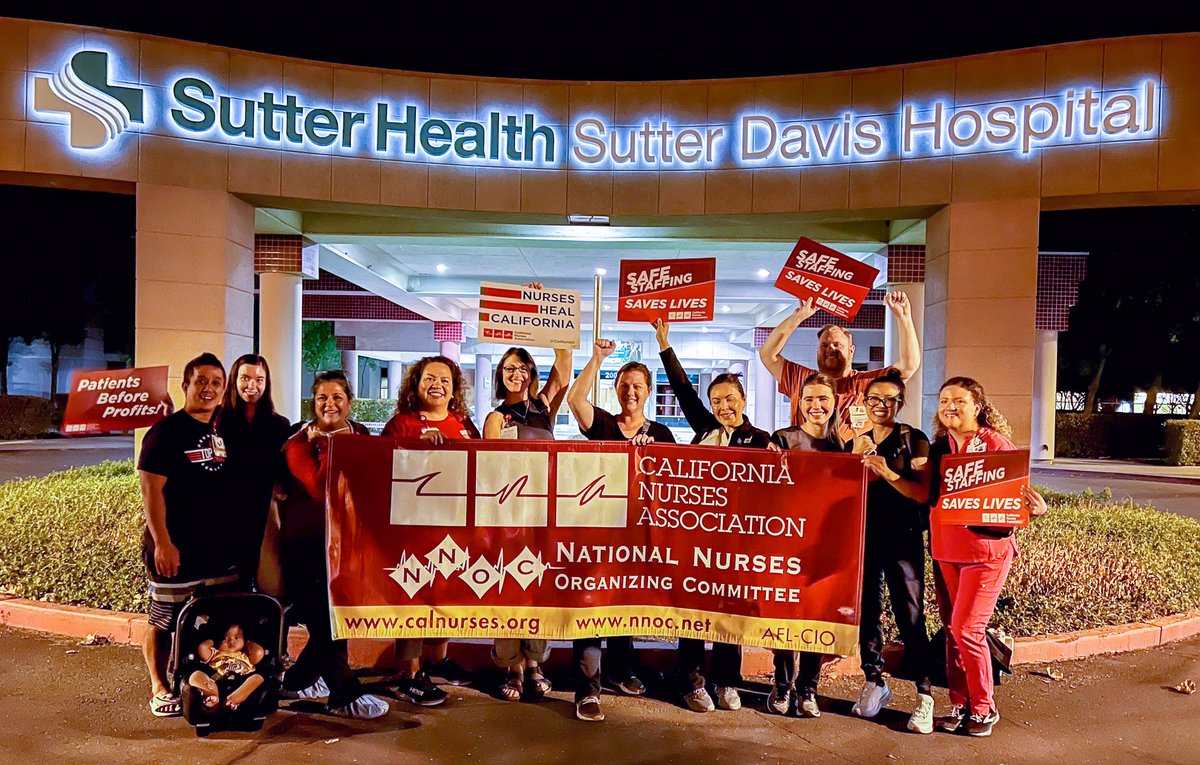 CalNurses's tweet image. Welcome to our union family! @SutterHealth Davis RNs voted YES last night to join CNA and organize for nurse and patient safety! ✊

“I am calling on our patients and our community to join us as we celebrate this important win for safe patient care.” — Lynette Cabral, RN