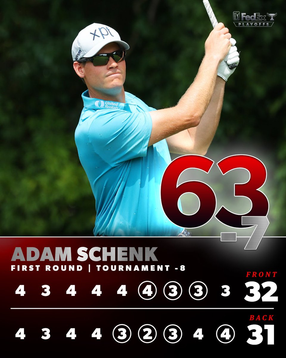 In his <a href="/TOURChamp/">TOUR Championship</a> debut, @ACSchenk1 is T5 after a strong opening round 💪