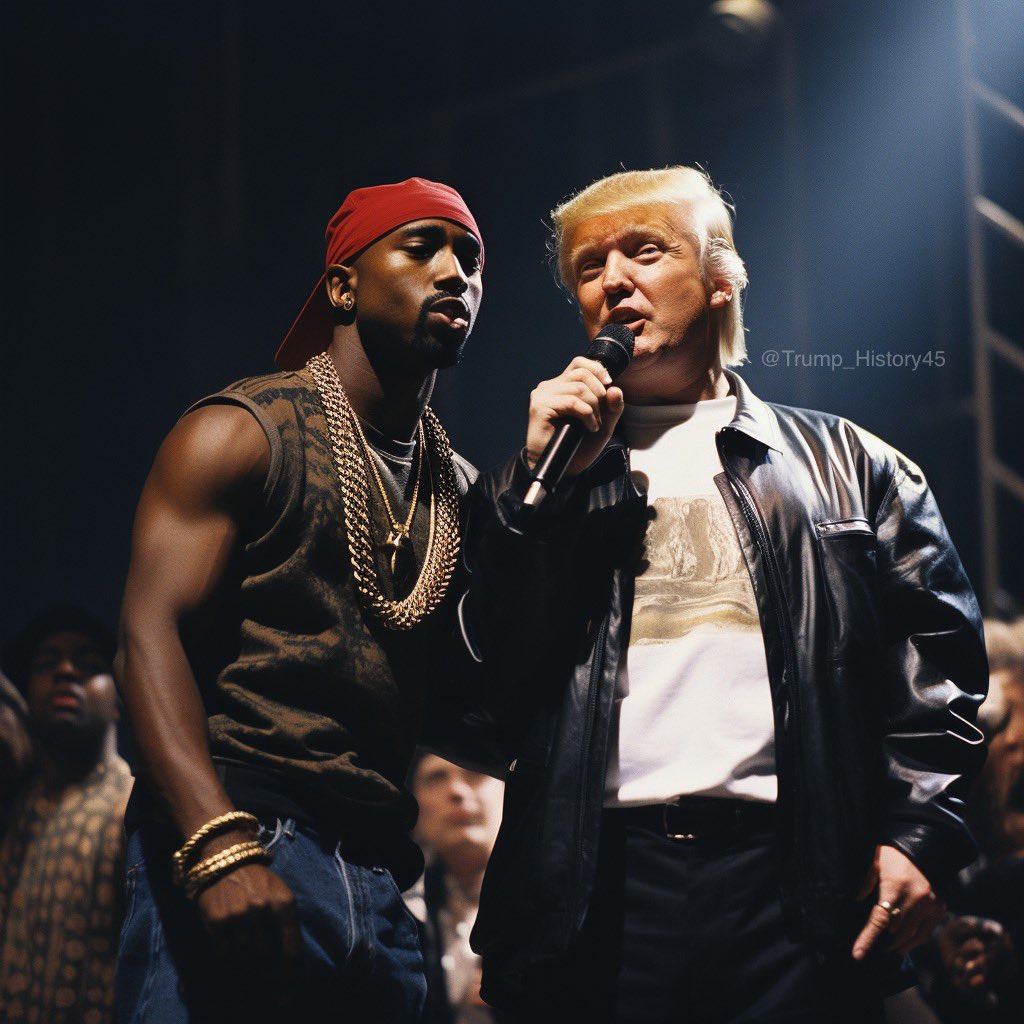 The media often fails to mention that Donald Trump actually toured with Tupac in the 1990s. @catturd2 #TupacTrump