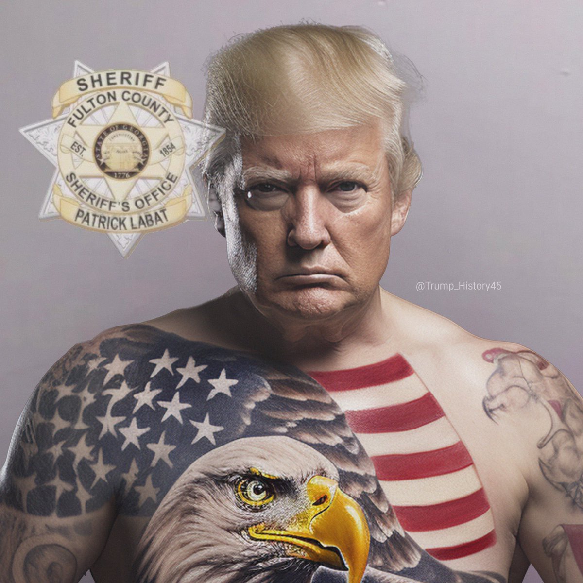 Trump_History45's tweet photo. @JackPosobiec We already released the real mugshot this morning 👇 https://t.co/KSHeH90WRw