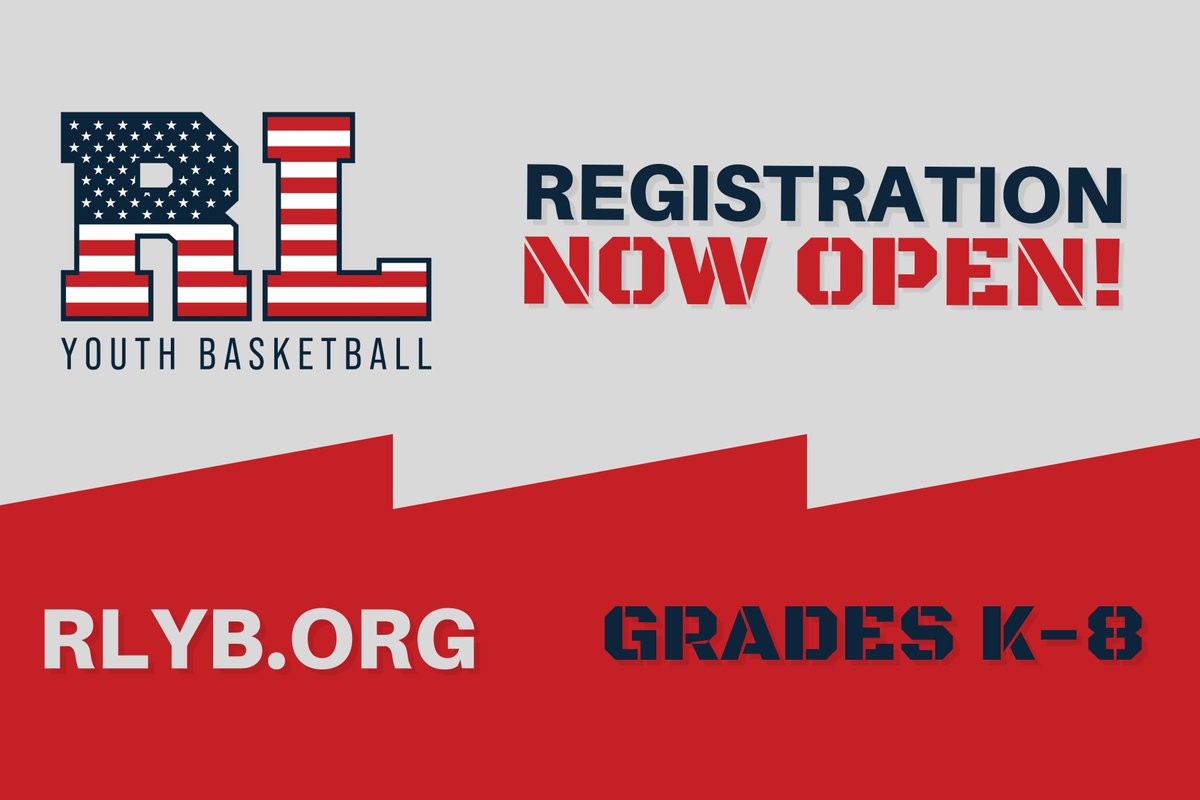 Registration is now open for Boys &amp; Girls in grades K-8 at EARLY BIRD PRICING! Register now at rlyb.org to secure your spot at discounted prices! Don't get stuck on the wait list!