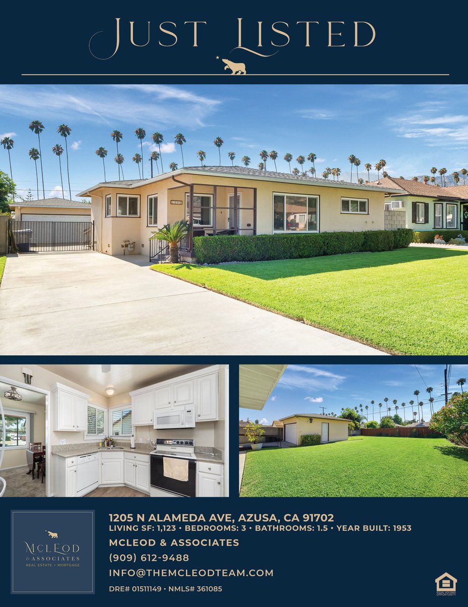 TheMcLeodTeam's tweet photo. Just Listed in the city of Azusa! Read More: https://t.co/x7DNb6QSTL https://t.co/YgLbR7etRJ
