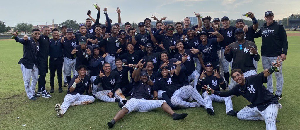 NYYPlayerDev's tweet photo. Congratulations to the FCL Yankees for advancing to the championship series! https://t.co/v554aRGXSt