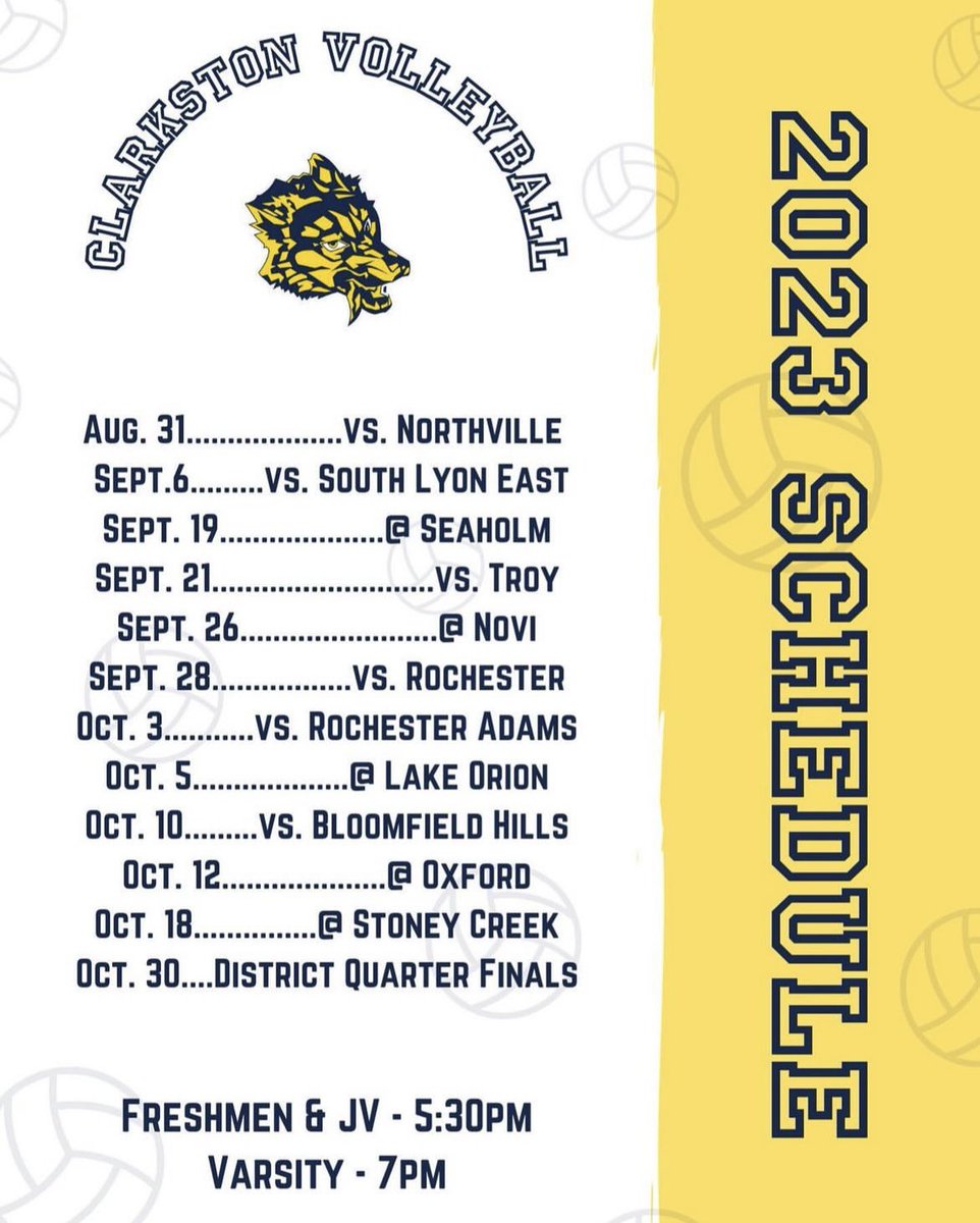 Clarkston Volleyball tweet media