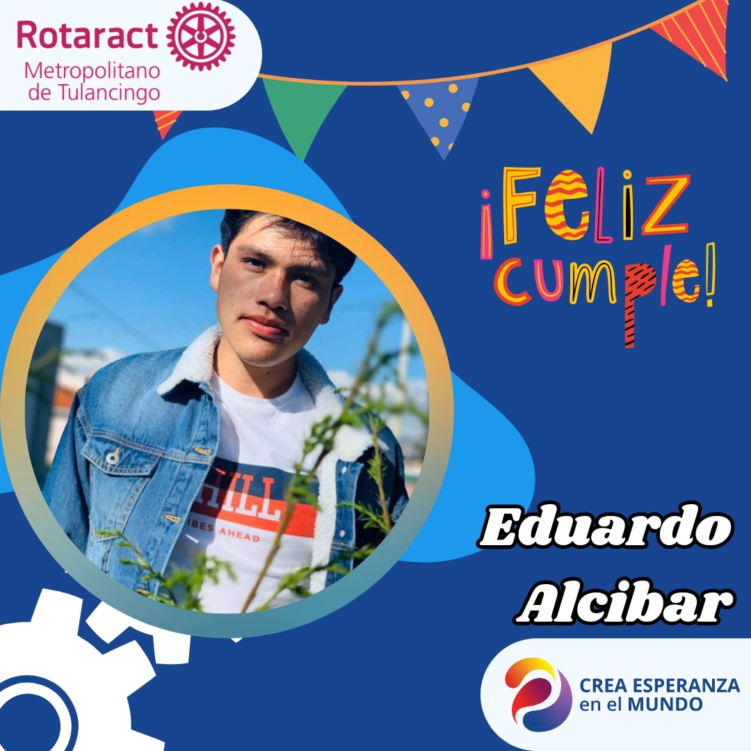 rotaractmett's tweet photo. Estamos de manteles largos, hoy celebramos el cumpleaños de nuestro socio y amigo, Eduardo Alcibar Ramirez.
Todo el club te desea todo el éxito del mundo y te mandamos un fuerte abrazo. 🥳🎂💫
#HappyBirthday
#Amistad
#PoderMett
#FamiliaMett https://t.co/6flyQiKkWS