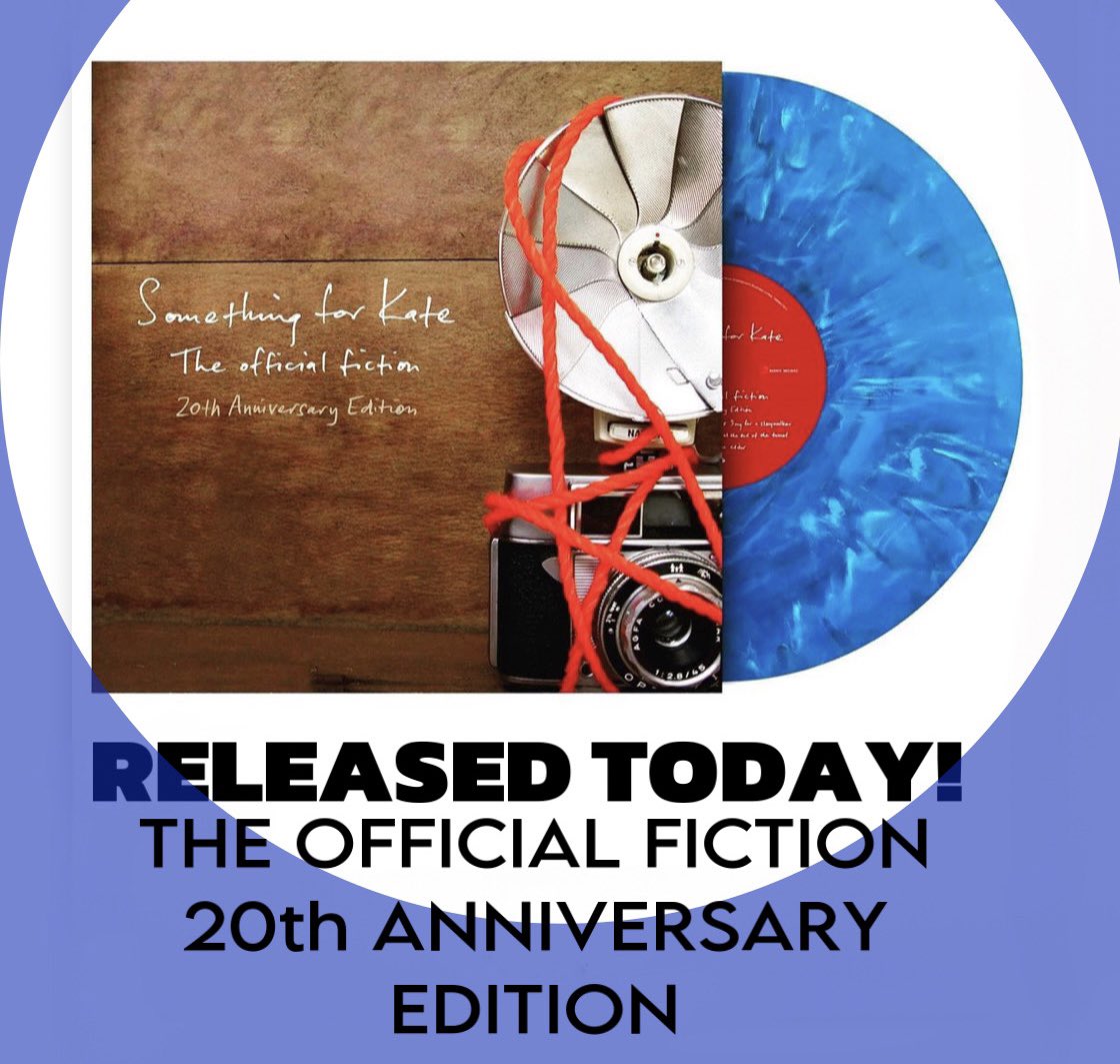 SFKband's tweet photo. Happy Birthday to ‘The Official Fiction’!Released today, the 20th Anniversary vinyl edition is very limited & is available from your favourite record store!
#somethingforkate #theofficialfiction #vinyl https://t.co/aZVxTHNIty