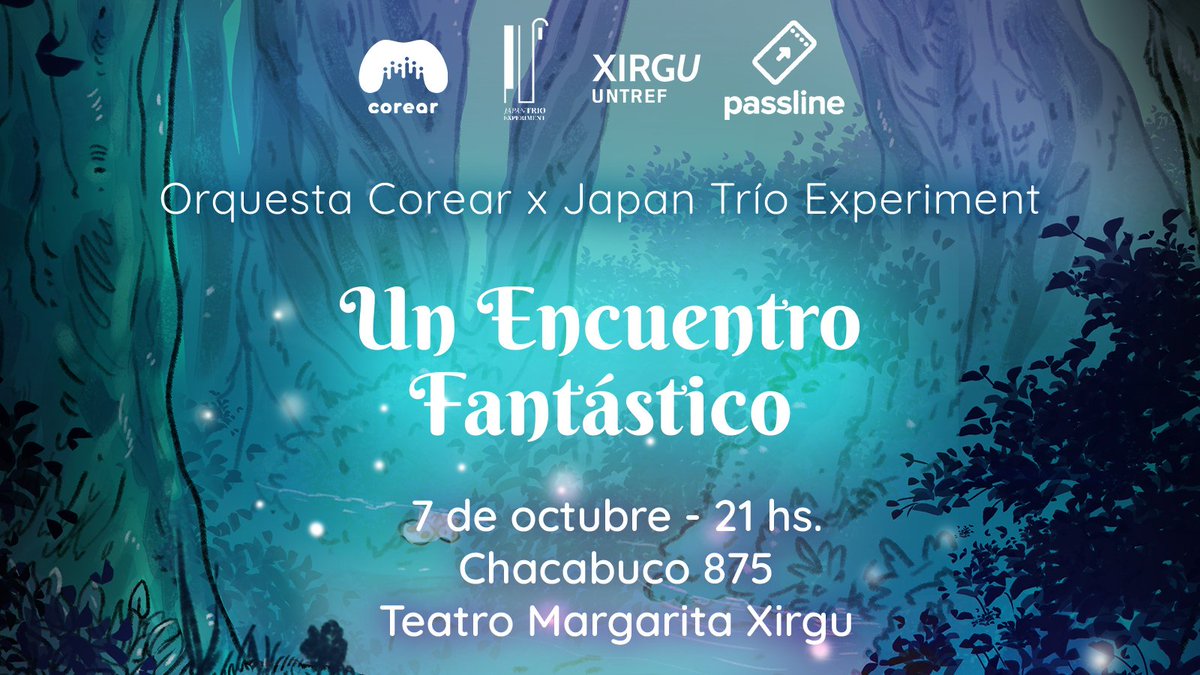 Falta muy poco para que #OrquestaCorear y #JapanTrioExperiment se unan en Un Encuentro Fantástico en <a href="/Xirgu_Untref/">Xirgu Untref</a> 🪄🎶

🎟 ¡Apurate a sacar las entradas anticipadas! 👉🏻passline.com/eventos/orques…