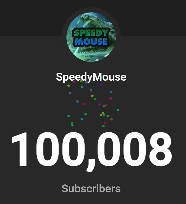 mouse_speedy's tweet photo. YOOOOOOOO WE DID IT LETS GOOOOOO!!! 100,000 SUBSCRIBERS!!!

Love you guys <3 https://t.co/WX9BXCnFY7