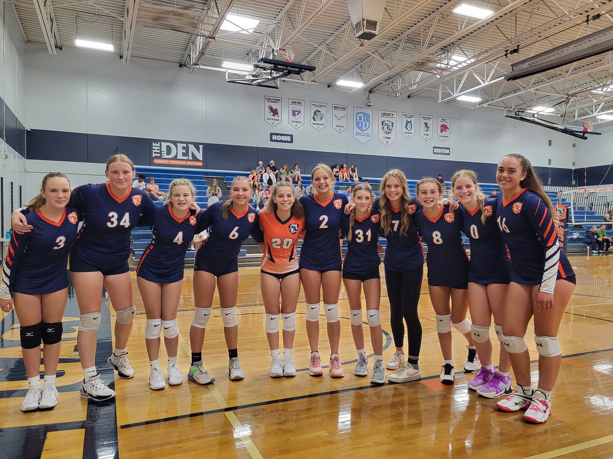 LCA_VB's tweet image. First win goes to the 9th grade team! 2-0 (25-10, 25-8) over @stcroixprep. Go Legacy Lions!