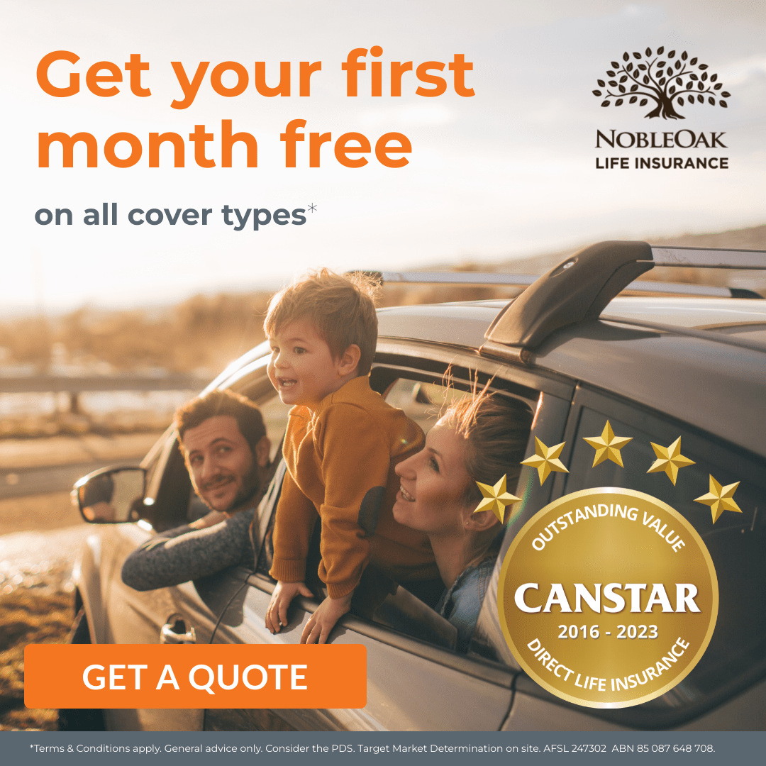 With NobleOak Life Insurance, you can now get your first month free* on all cover types including Life cover. Offer ends on 30th September. Click here bit.ly/3EnRcxL to request your quote or call 1300 108 490 and mention ‘ASA – Anaesthetists’. *Terms & Conditions apply.