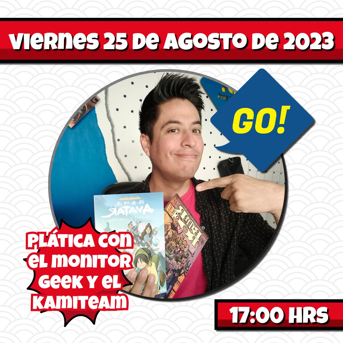 kamite_manga's tweet photo. Sobrinos, mañana tendremos una interesante plática con nuestro amigo de #monitorgeek 🤩. La cita es a las 17:00 en nuestras redes de #Instagram editorial_kamite 😁 https://t.co/KlnLzZS92w