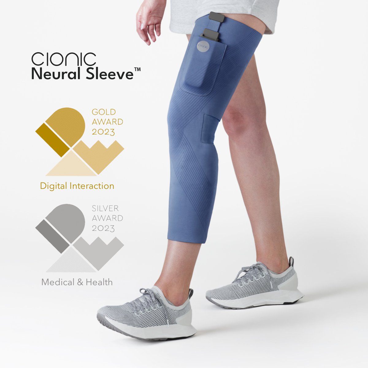 So proud to win Gold and Silver <a href="/IDSA/">IDSA</a> IDEA awards for the <a href="/cionicwear/">CIONIC</a> Neural Sleeve.  

Together with our amazing partner <a href="/fuseproject/">fuseproject - We're Hiring!</a> we put incredible energy into designing assistive technology that people would love to wear.

businesswire.com/news/home/2023…