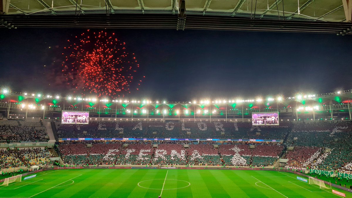 Linda festa no Maracanã para Fluminense x Olimpia. #trmaraca