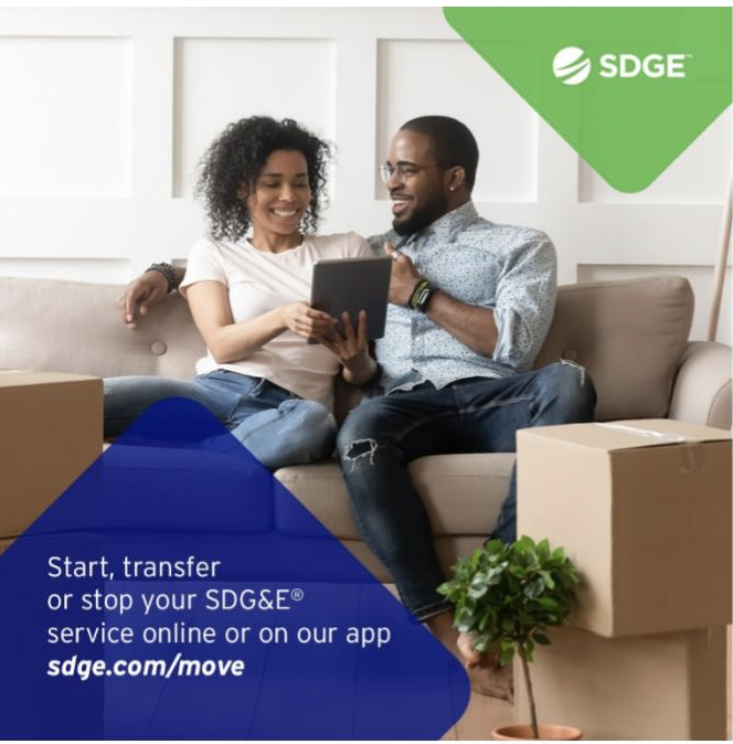 Moving? Make moving easier with online scheduling tools. Visit sdge.com/move to start, transfer or stop your SDG&amp;E service. #sdge #SDGEassis