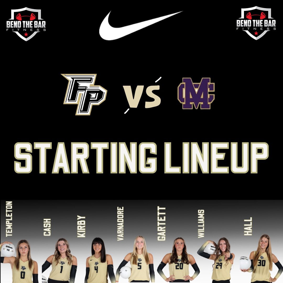 Starters for tonight’s game.