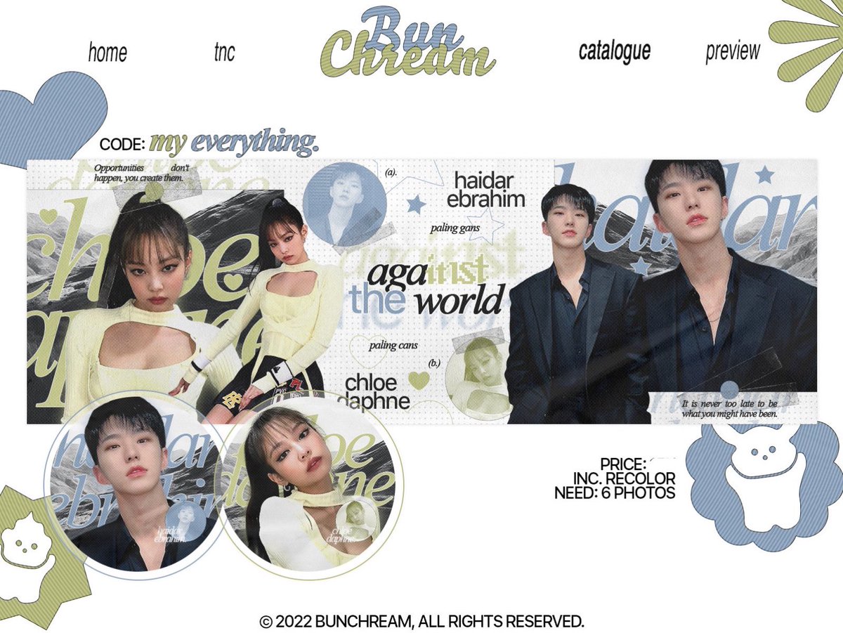 ㅤ  ㅤ 
🎁  Retweet to get ‘My Everything Couple’ layout from <a href="/bunchreams/">BC</a> for 1 people. 
ㅤ  ㅤ