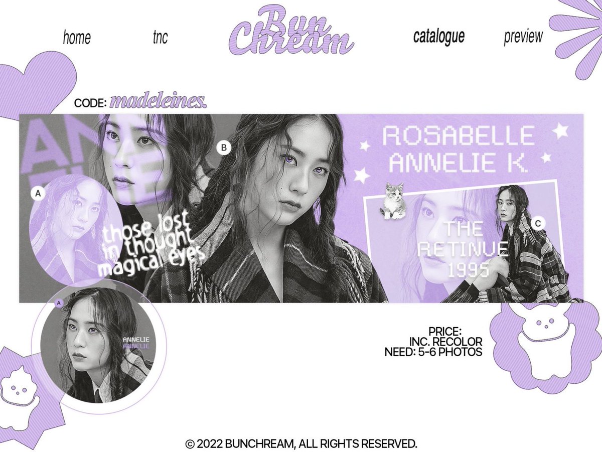 ㅤ  ㅤ 
🎁  Retweet to get ‘Madeleines’ layout from <a href="/bunchreams/">BC</a> for 1 people. 
ㅤ  ㅤ