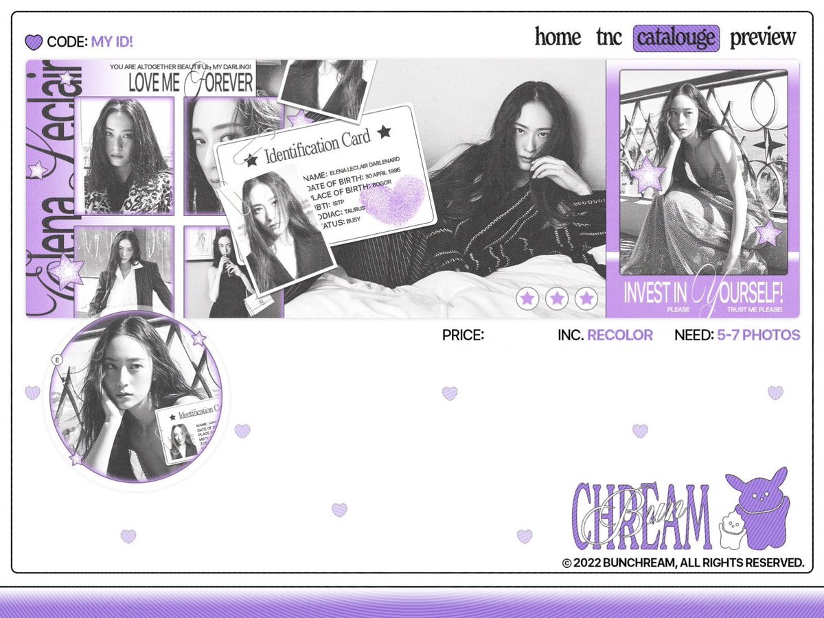 ㅤ  ㅤ 
🎁  Retweet to get ‘My ID!’ layout from <a href="/bunchreams/">BC</a> for 1 people. 
ㅤ  ㅤ