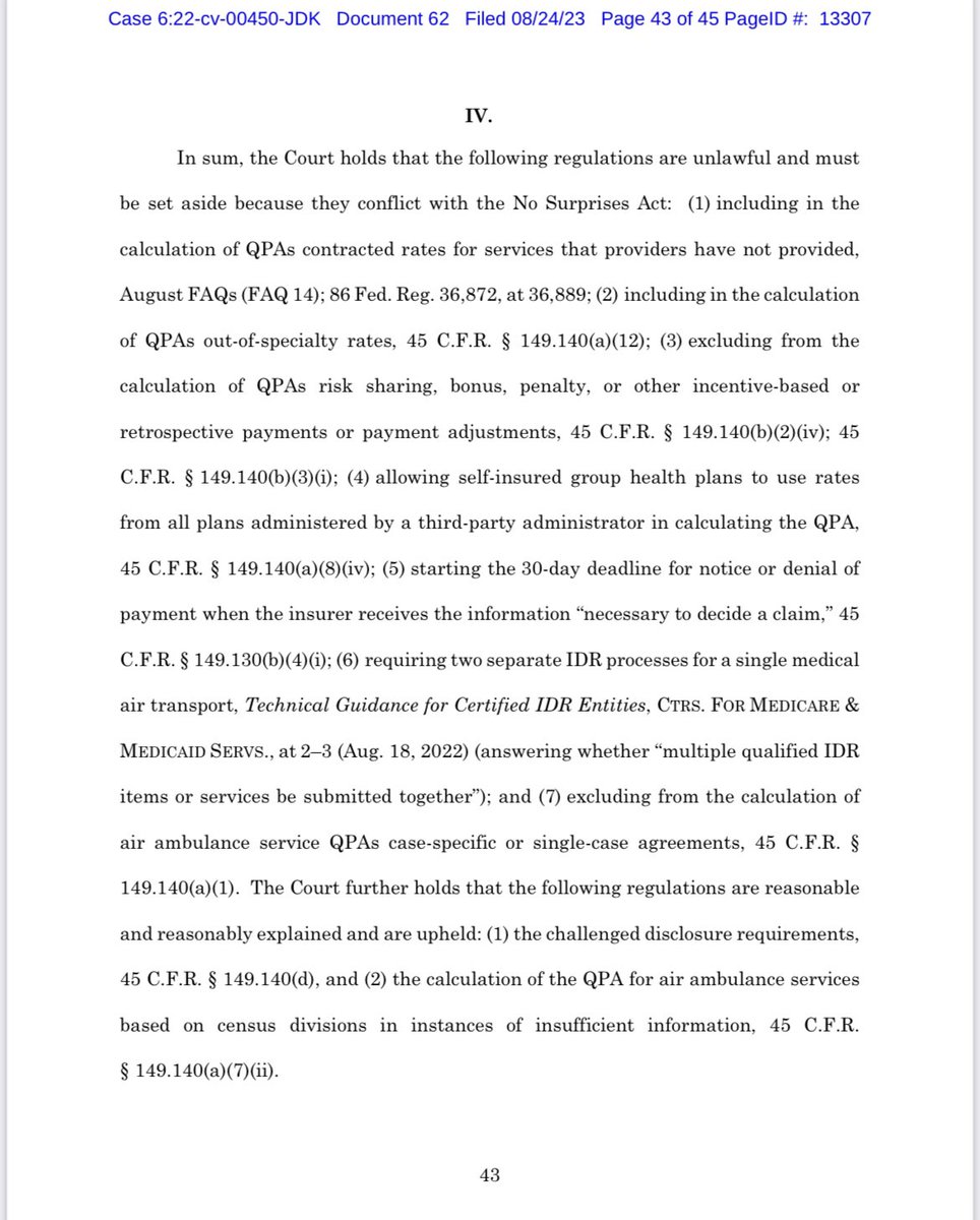 BREAKING: TX court ruling on TMA III is out. Congrats to @texmed! Halts use of ghost rates. “[Statutory language]…cannot justify including rates for items or services that are not provided and never will be provided.” @ASALifeline @ASAGrassroots