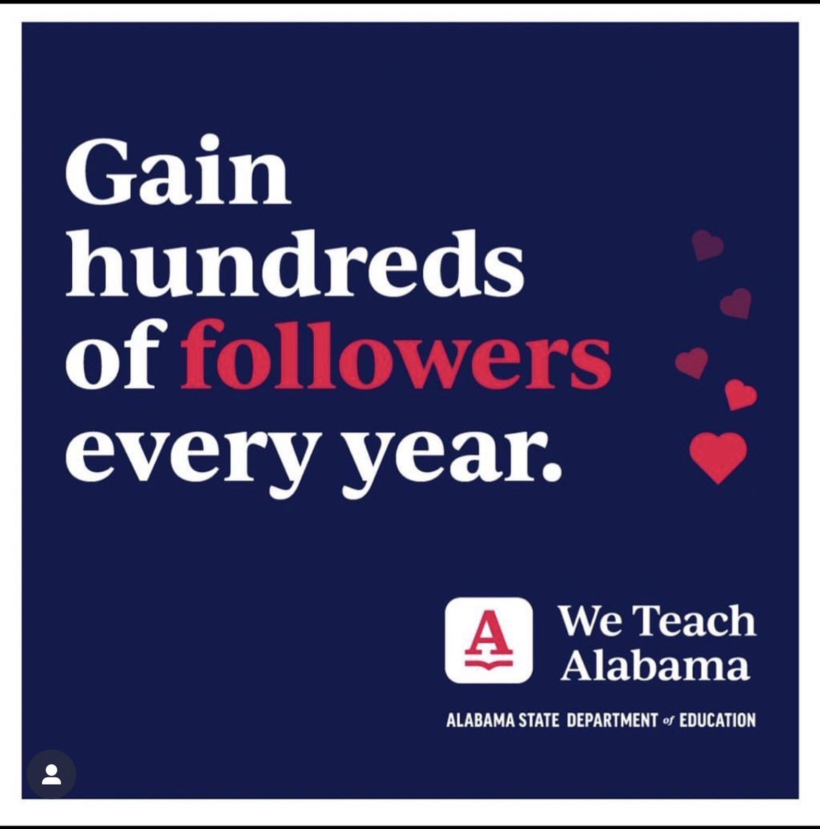 Share your knowledge with others &amp; gain hundreds of new followers. Be an influencer. Be a teacher. Visit WeTeachAlabama.com for more information.
 
#WeTeachAlabama
#AlabamaAchieves