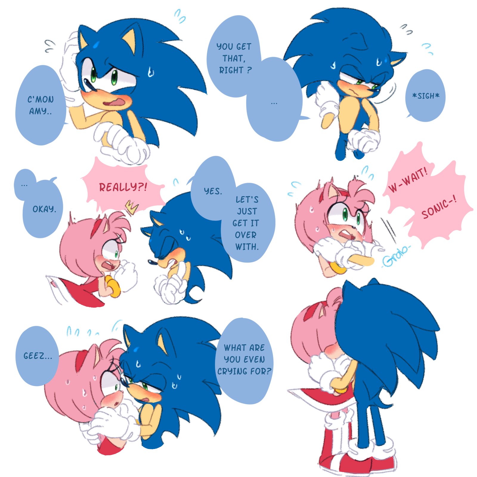 Oatumn🍁// Coms (CLOSED 10/10) on X: He's a little shy #SonAmy