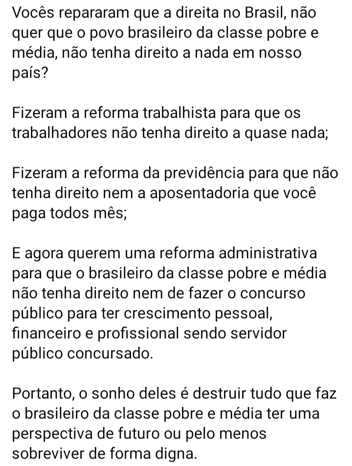 Marceloconcurso's tweet photo. Arthur Lira e políticos de direita, querem destruir o instrumento público mais eficiente para fazer o brasileiro da classe pobre e média ter crescimento pessoal, financeiro e profissional sendo servidor público  através da reforma administrativa. O famoso concurso público. https://t.co/SYhP9JVieJ